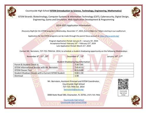 ISTEM Discovery Night will be held 11-1-2023